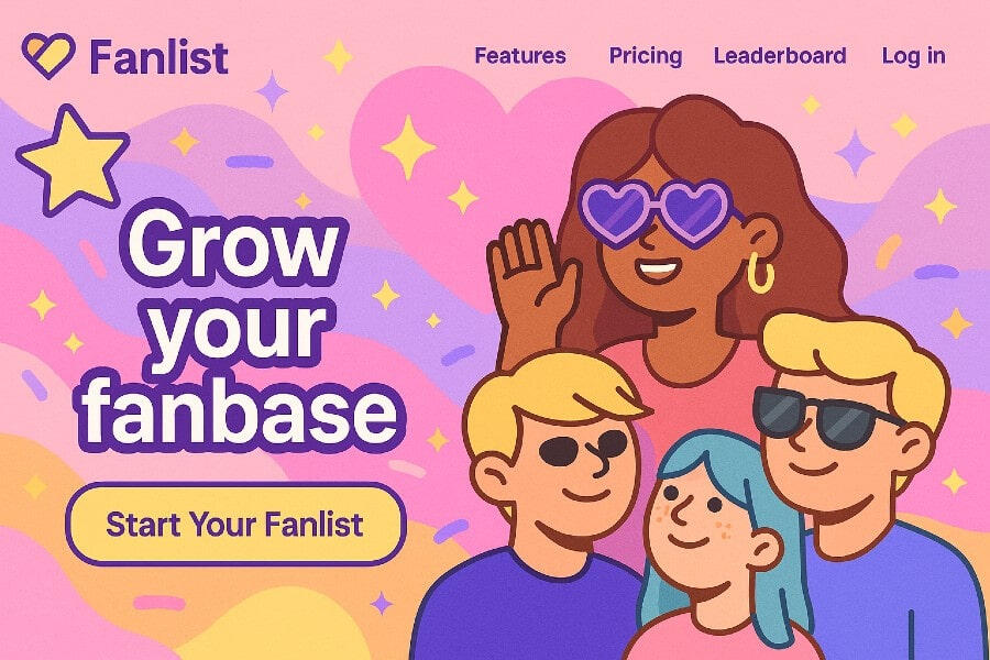 Fan List Landing Page Fan List Landing Page